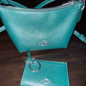 Coach Crossbody Bag (small) with matching card holder wallet